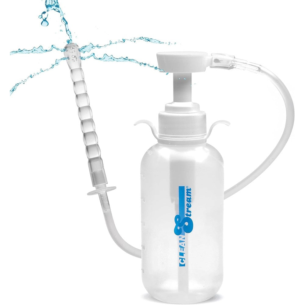 Cleanstream Pump Action Enema Bottle front view medical grade hygiene kit