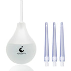 TopQuaFocus 8 Ounce Enema Kit front view medical-grade silicone bulb