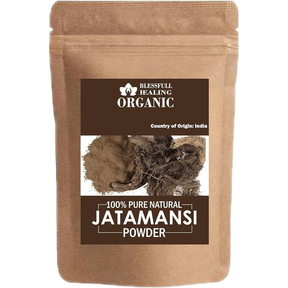 Blessfull Healing Organic Jatamansi Powder 200 Gram front view for hair growth