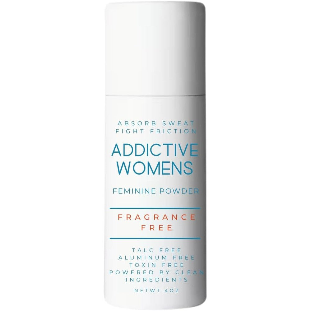 Addictive Cosmetics Women's Feminine Powder front view sweat absorbing hygiene.