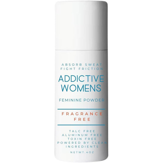 Addictive Cosmetics Women's Feminine Powder front view sweat absorbing hygiene.
