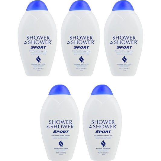 Shower To Shower Sport Body Powder front view for sweat protection