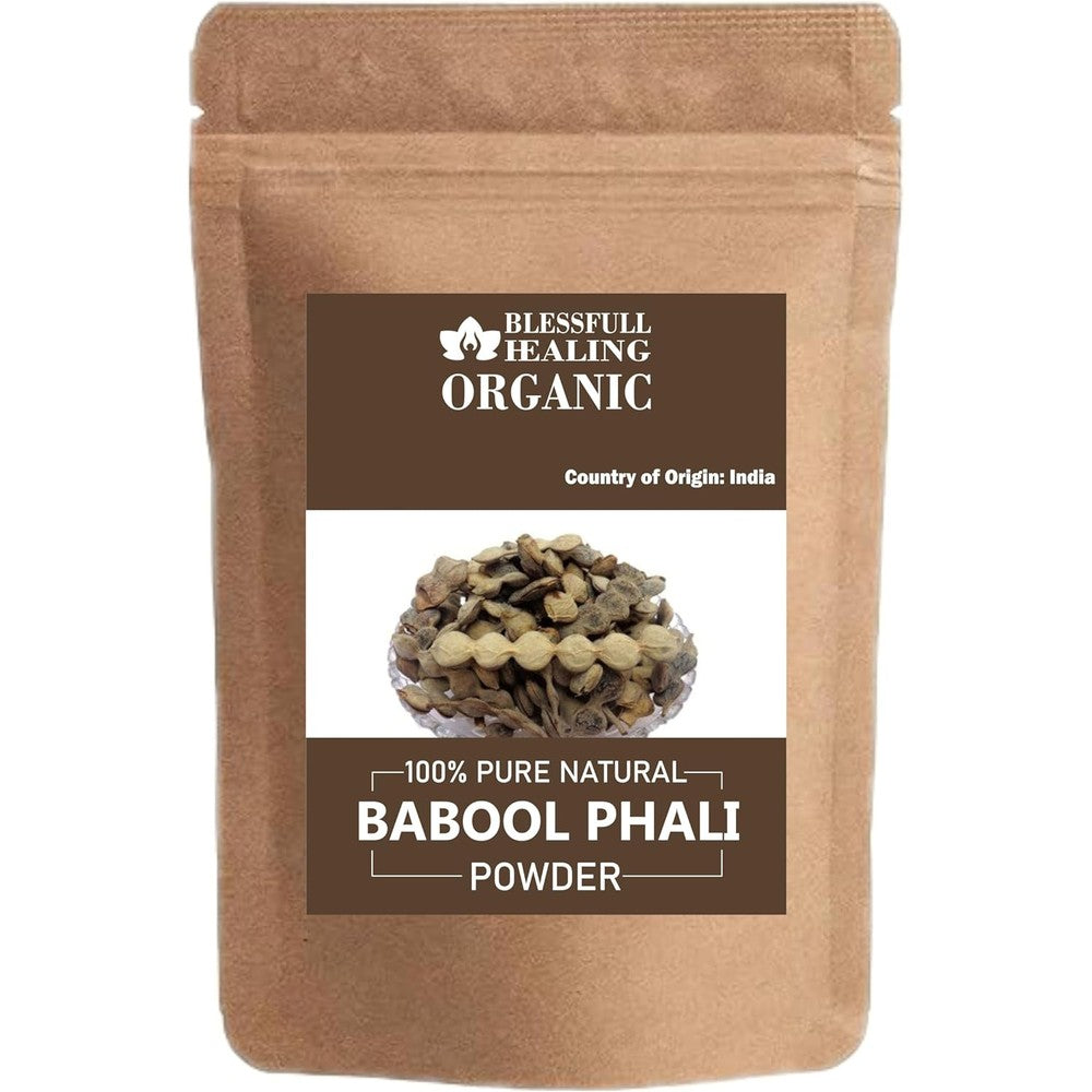 Blessfull Healing Organic Babool Phali Powder front view for joint pain relief