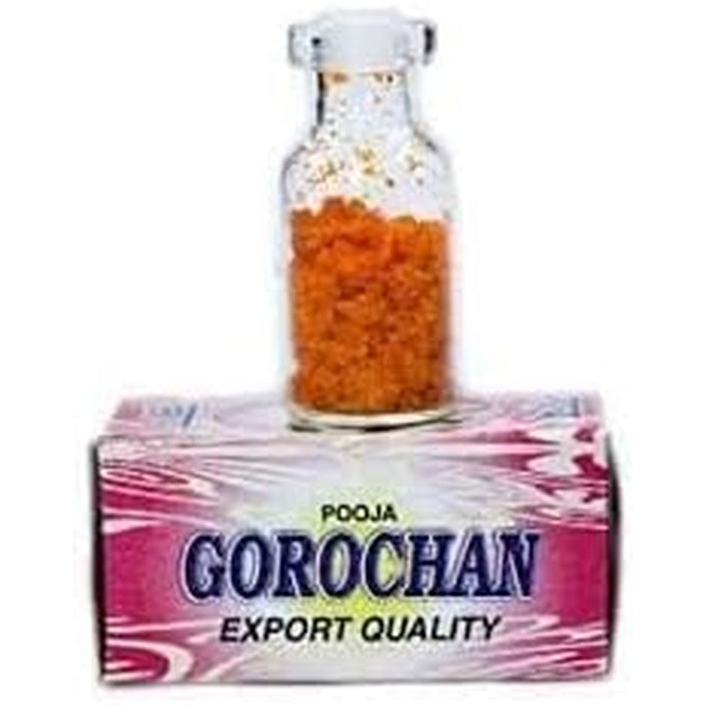 The Himalayan Collections HC Red Gorochan Powder front view for tantra pooja rituals.