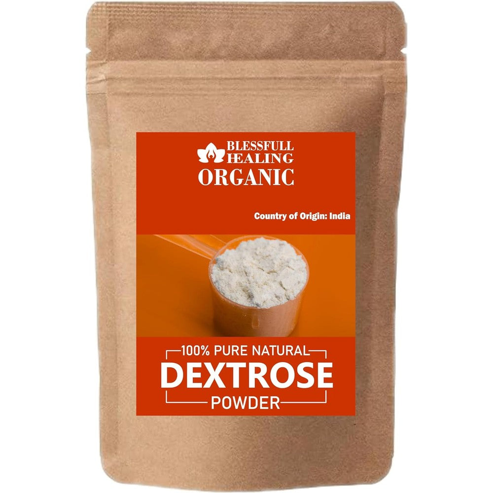 Blessfull Healing Organic Dextrose Powder front view packaging energy supplement
