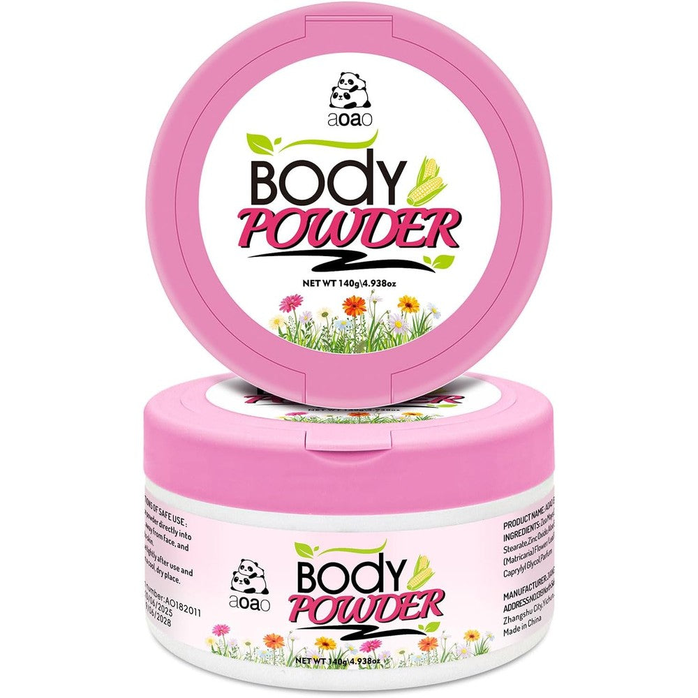 AOAO Women's Body Powder 140g front view for sweat absorption