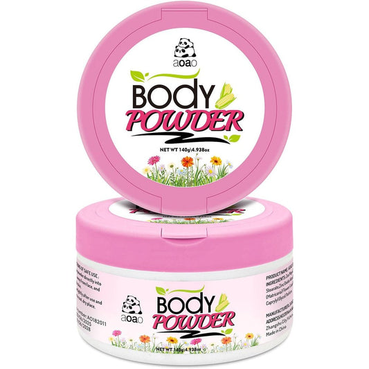 AOAO Women's Body Powder 140g front view for sweat absorption
