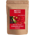 Blessfull Healing Organic Schisandra Extract Powder front view showing natural adaptogen supplement.