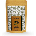 Le'ayur Pipali Powder 100g front packaging for respiratory wellness.