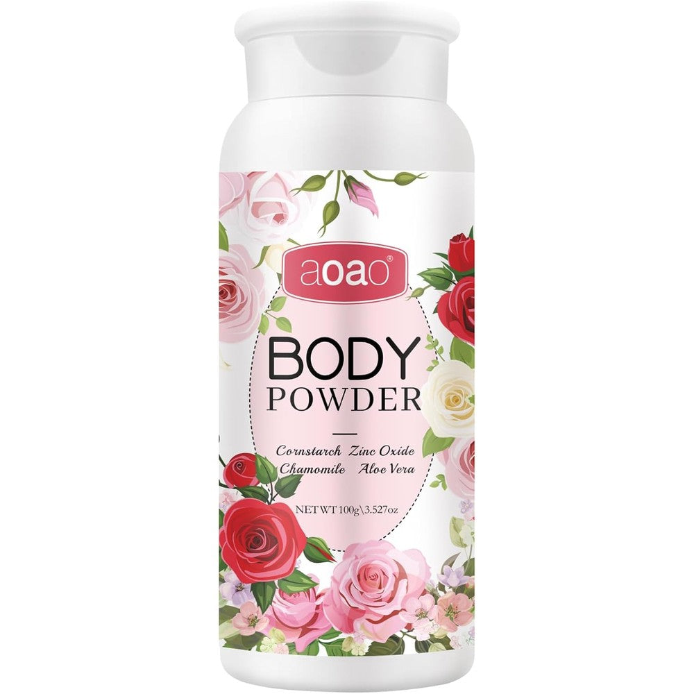 AOAO Women's Body Powder front view sweat absorbing formula