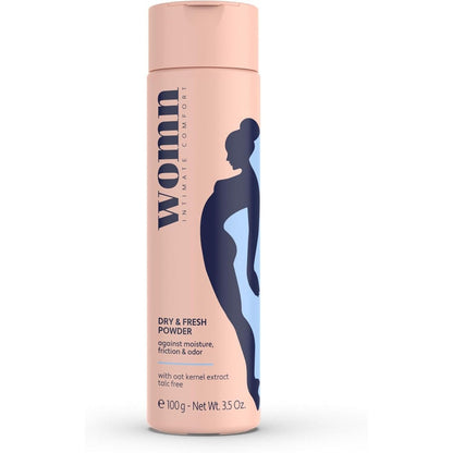 Womn Intimate Comfort Dry and Fresh Powder front view for moisture protection