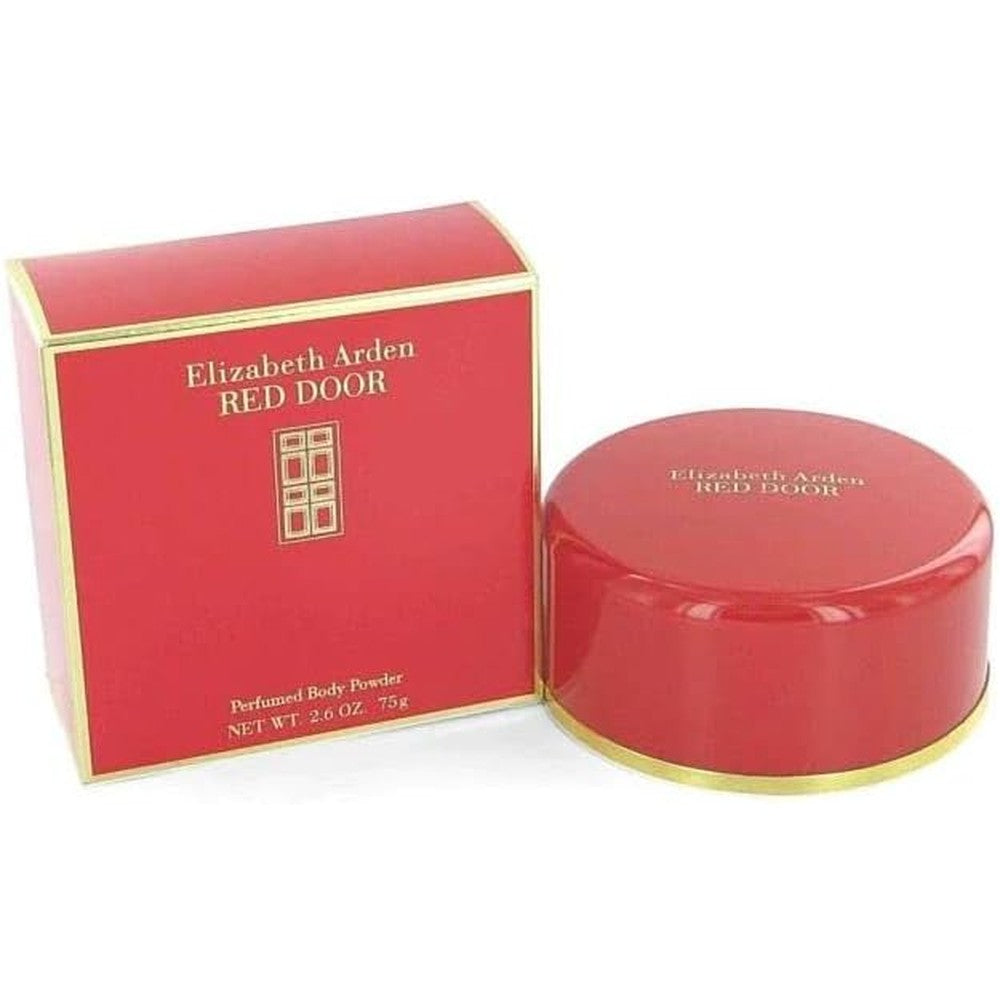 Elizabeth Arden Red Door Perfumed Body Powder front view luxury floral fragrance.