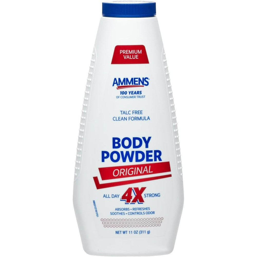 Ammens Original Body Powder 11 ounce front view medicated formula