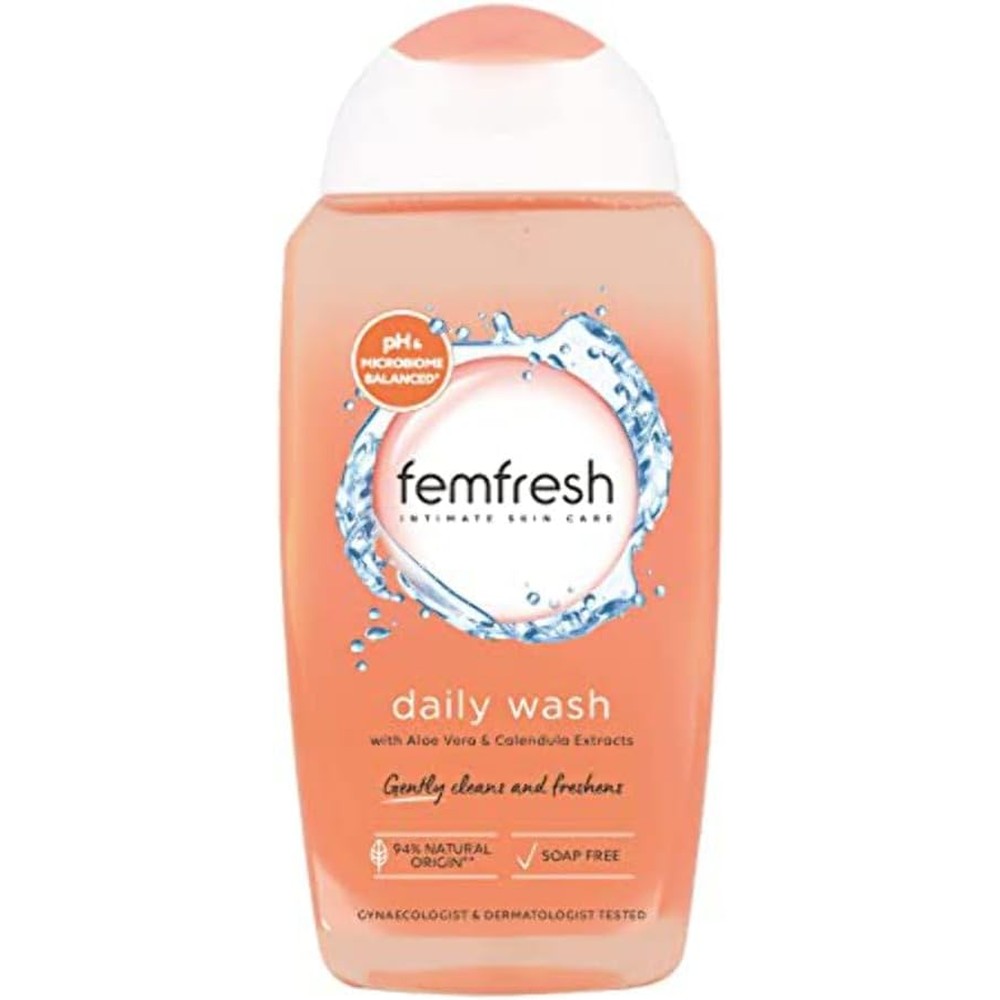 Femfresh Intimate Hygiene Daily Intimate Wash 250ml front bottle view.