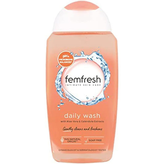 Femfresh Intimate Hygiene Daily Intimate Wash 250ml front bottle view.