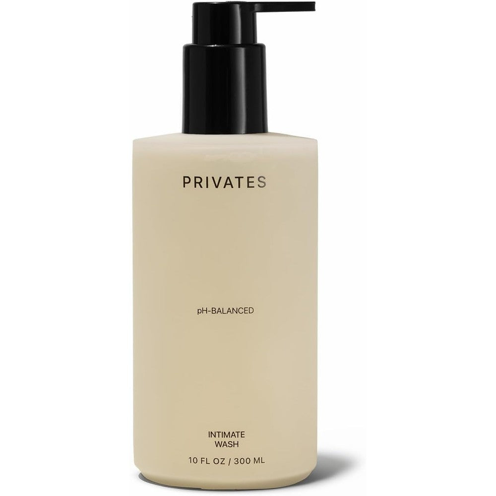 Privates pH Balanced Intimate Wash 10 ounce bottle front view for daily hygiene.