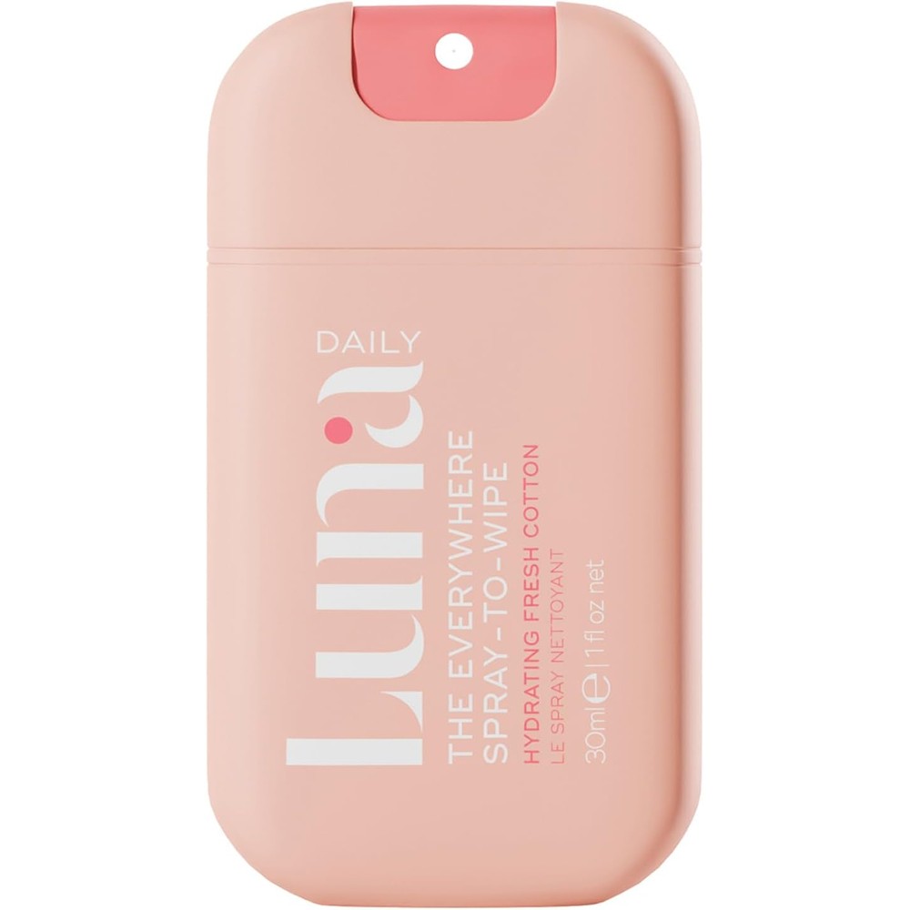 Luna Daily Body Cleansing Spray 30ml front view for intimate hygiene.