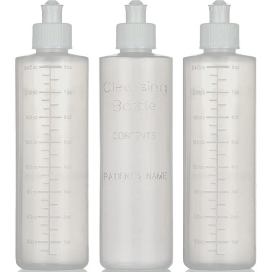 Medical Sales Supply Perineal Lavette Irrigation Bottle pack of three front view