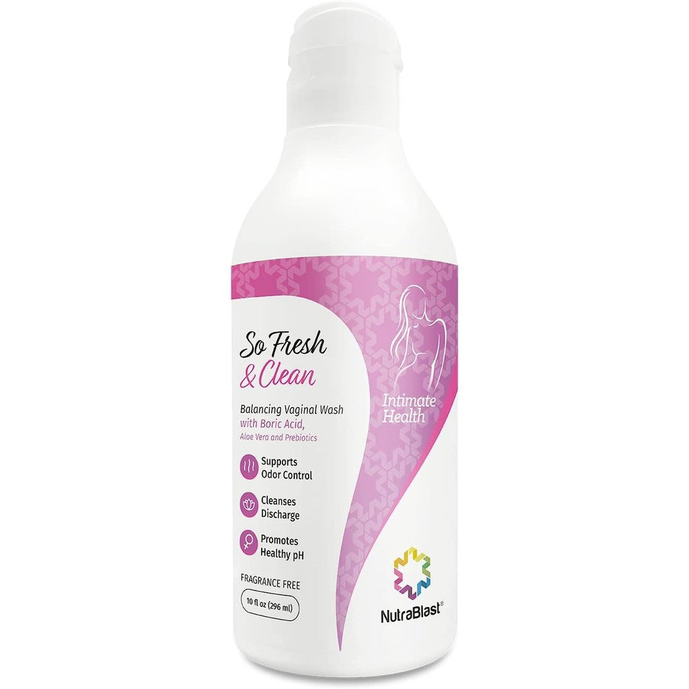 NutraBlast So Fresh & Clean front view of 10 fluid ounce bottle