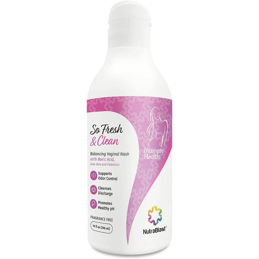 NutraBlast So Fresh & Clean front view of 10 fluid ounce bottle
