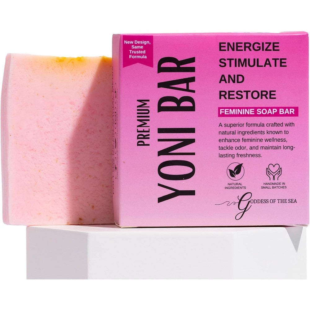 Goddess Of The Sea Premium Yoni Bar front view for feminine pH balance.