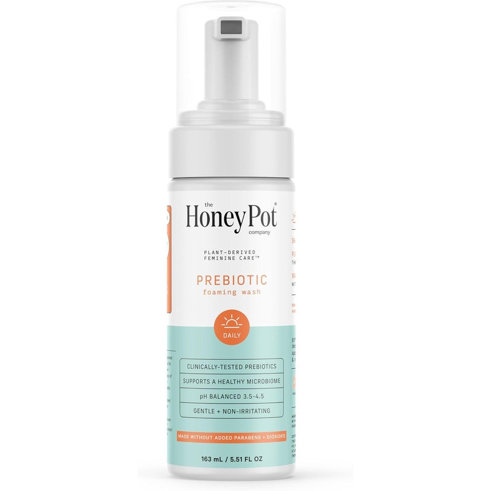 The Honey Pot Company Prebiotic Feminine Wash 5.51 Fluid Ounce bottle front view for sensitive skin.