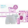 Frida Mom 11 Piece Postpartum Essentials Kit front view of box showing all components.