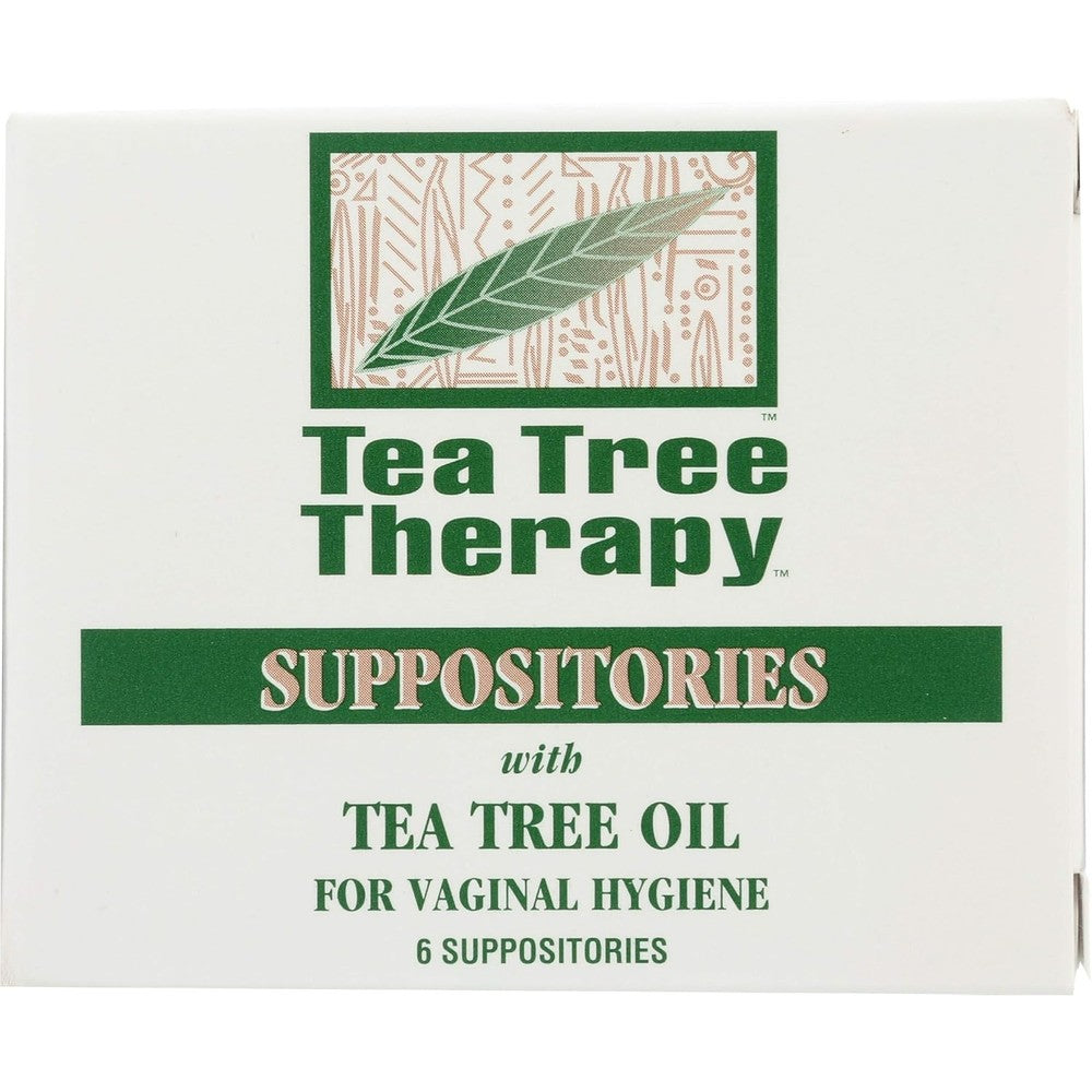 Tea Tree Therapy Vaginal Suppositories front packaging view for hygiene