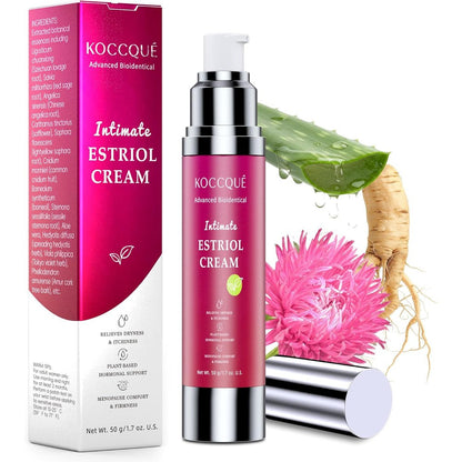 KOCCQUE Estriol Cream 50ml bottle front view for menopause relief