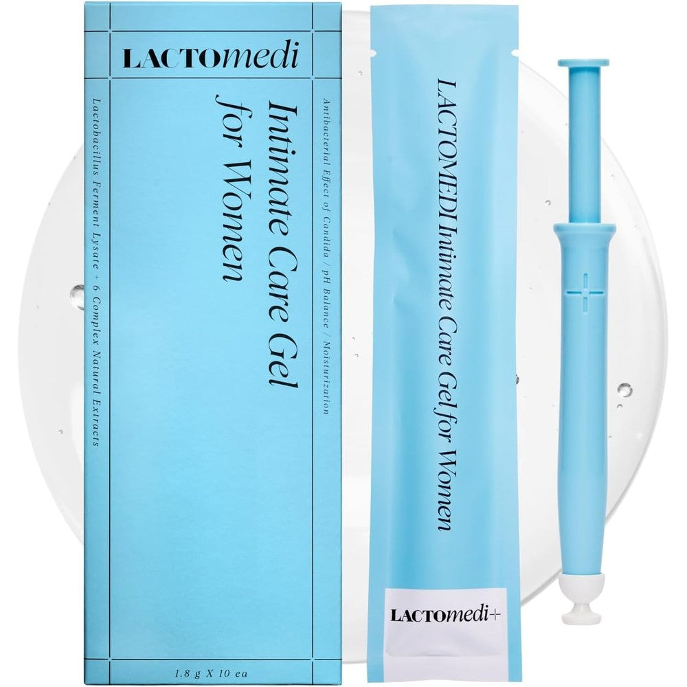LACTOMEDI Intimate Care Gel 10-day intensive care box front view for vaginal health.