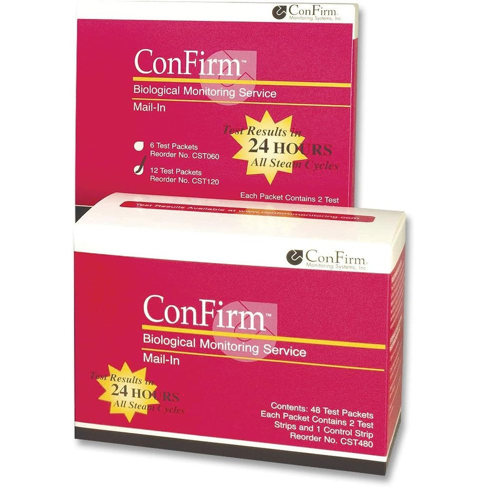 ConFirm Crosstex Biological Monitoring 3 Strip Test front view for sterilization validation.