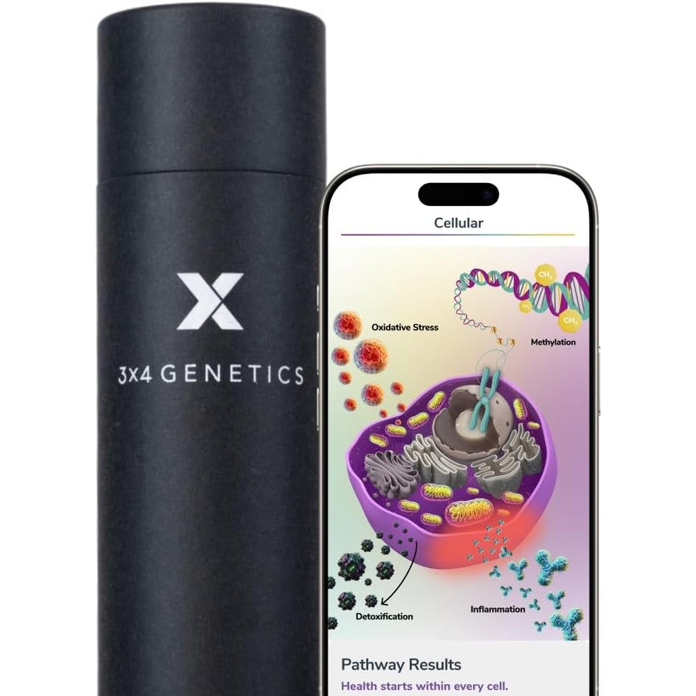 3X4 Genetics DNA Test Kit front view at-home health screening