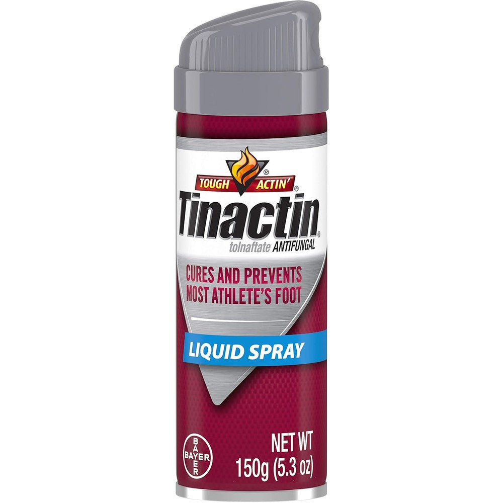 Tinactin Antifungal Liquid Spray front view for athlete's foot relief.