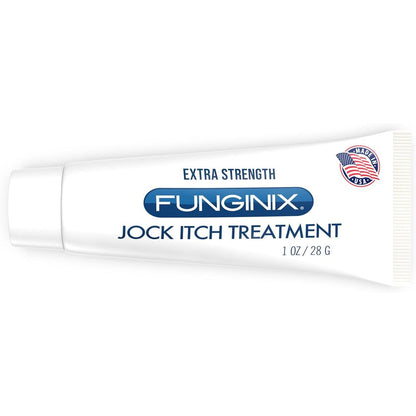 FUNGINIX Jock Itch Treatment front view of the packaging tube.