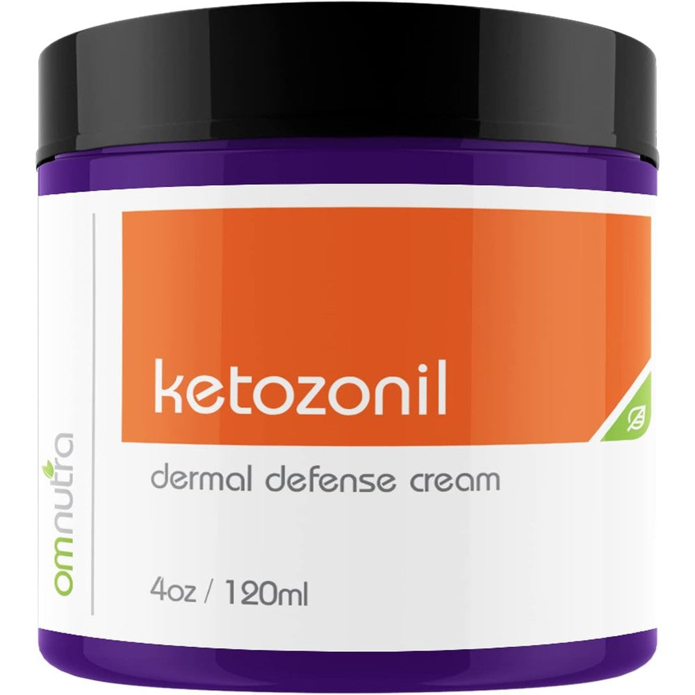 OmNutra Ketozonil Dermal Defense Cream front view container for jock itch relief