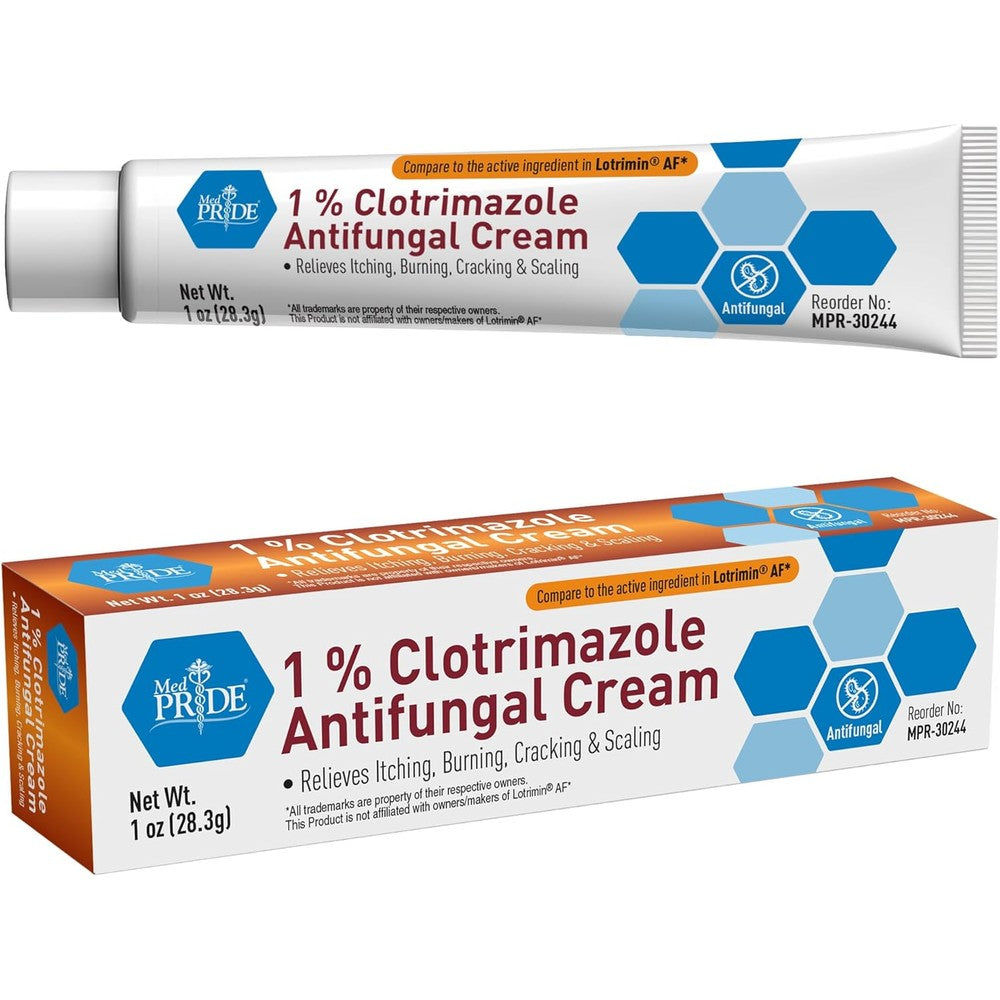 MED PRIDE Clotrimazole Antifungal Cream front view tube for skin infection treatment