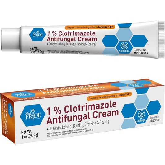 MED PRIDE Clotrimazole Antifungal Cream front view tube for skin infection treatment