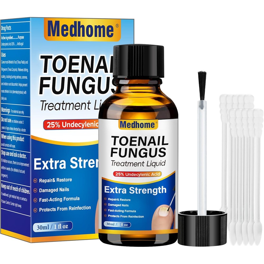Drawzone Toenail Fungus Treatment Extra Strength front view showing the product bottle and application brush for fungal remedy.