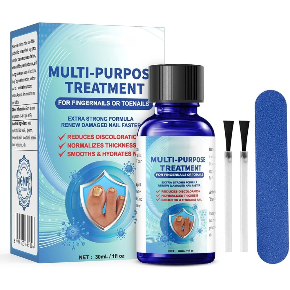 DERMATOOL Toenail Fungus Treatment Extra Strength front packaging for fungal nail repair.