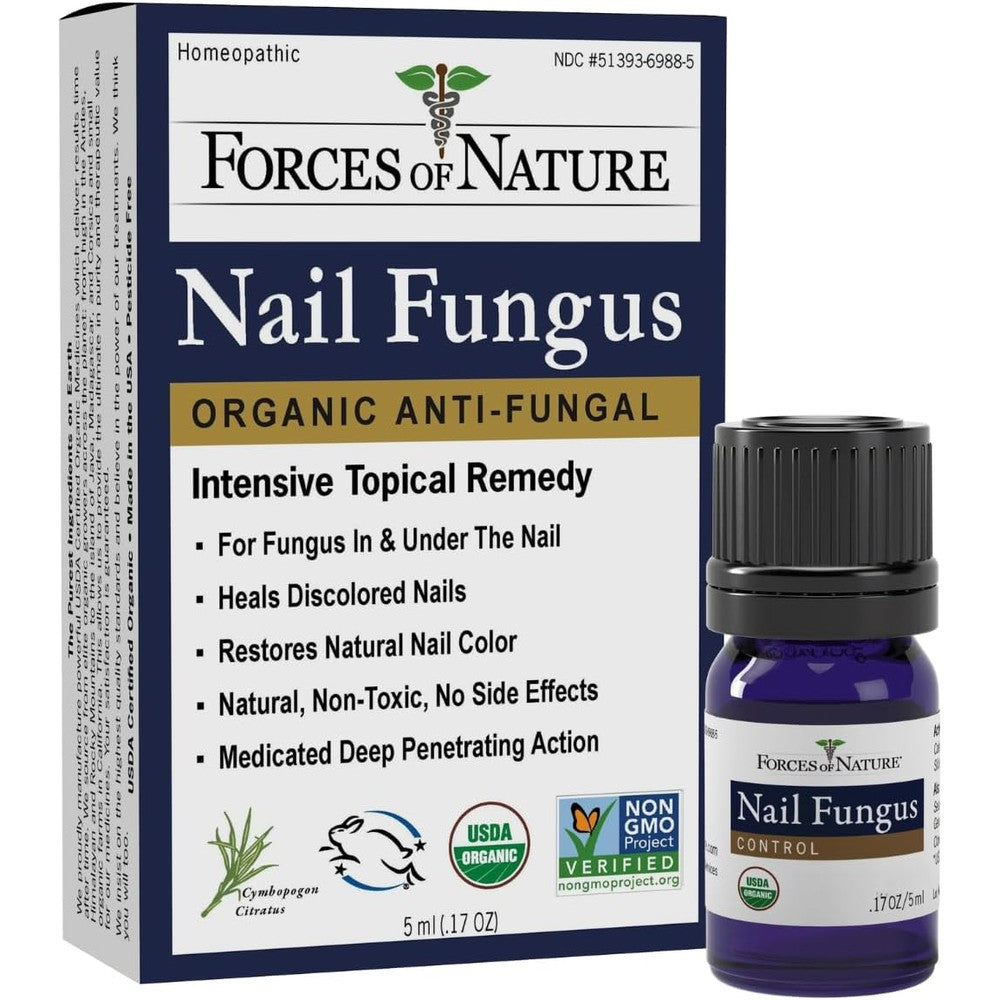Forces of Nature Toenail Fungus Treatment front view organic bottle