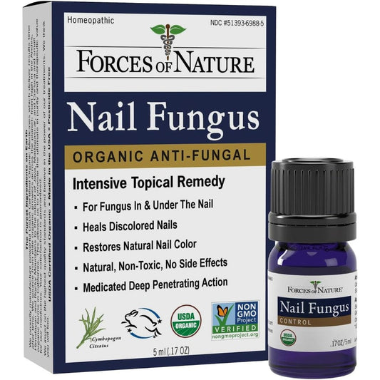 Forces of Nature Toenail Fungus Treatment front view organic bottle