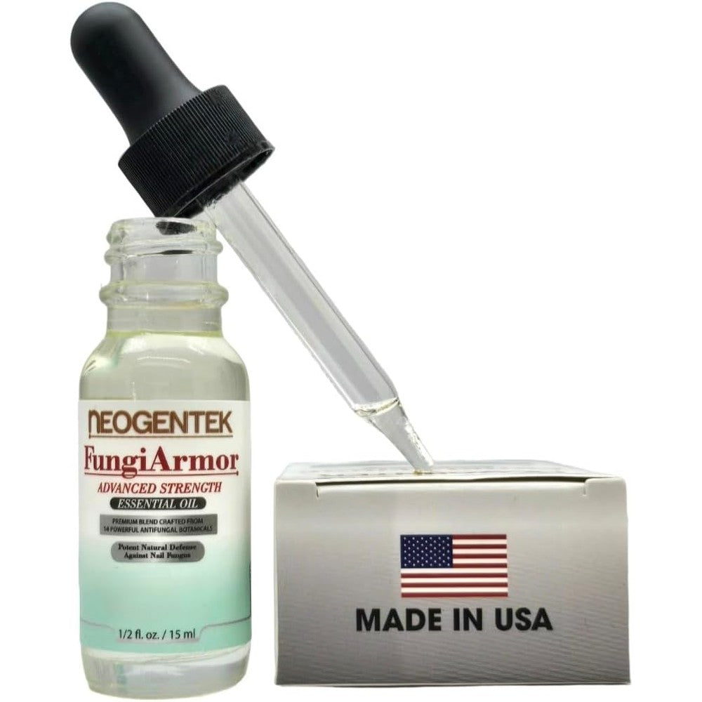 Neogentek FungiAmor nail fungus treatment bottle with dropper front view