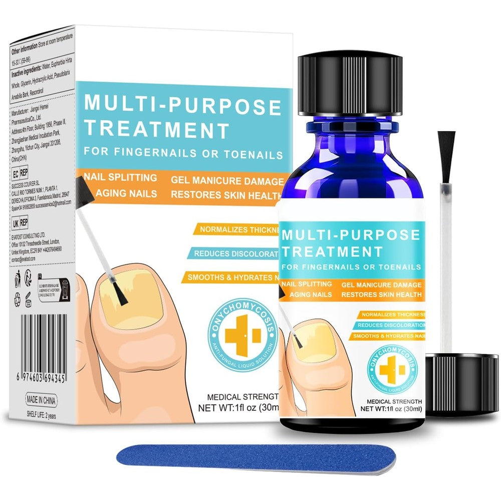 PreciseWell Toenail Fungus Treatment Extra Strength front view bottle and packaging