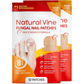 Natural Vine Fungal Nail Patches front view packaging showing 32 patches