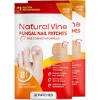 Natural Vine Fungal Nail Patches front view packaging showing 32 patches