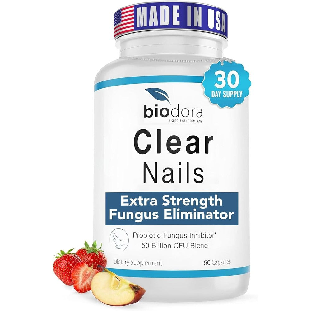 Biodora Oral Probiotic Antifungal Pills front view for nail health