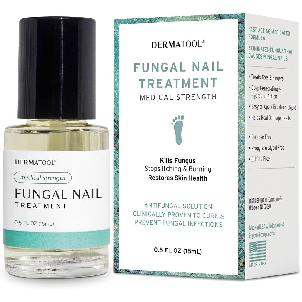Dermatool Extra Strength Toenail Fungus Treatment front view antifungal solution.