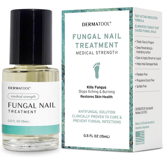 Dermatool Extra Strength Toenail Fungus Treatment front view antifungal solution.