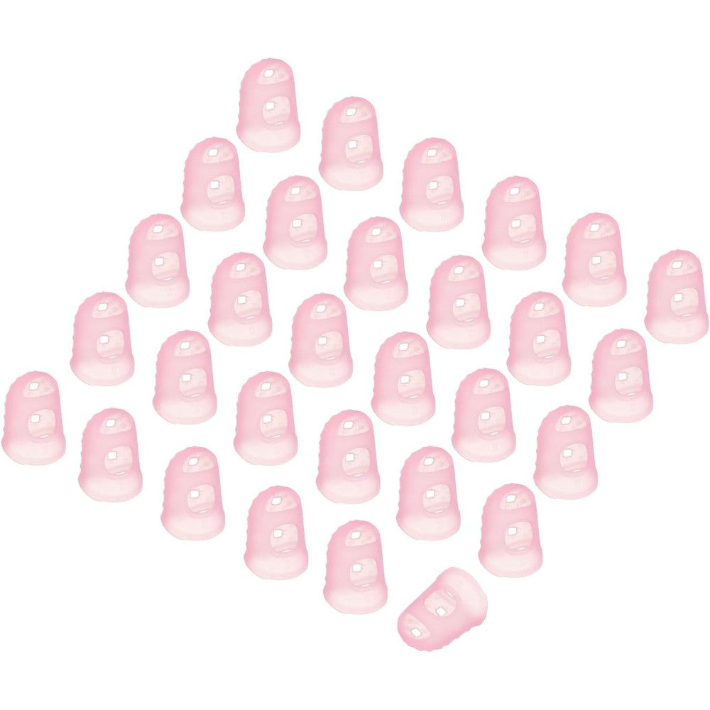 PATIKIL pink silicone finger tip covers cots front view for skin protection