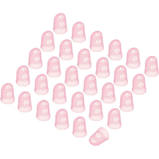 PATIKIL pink silicone finger tip covers cots front view for skin protection